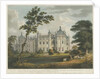 Forton - Aqualate Hall: tinted aquatint engraving by School English