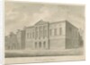 Stafford - Shire Hall: sepia drawing, 1841 by John Buckler