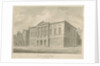 Stafford - Shire Hall: sepia drawing, 1841 by John Buckler
