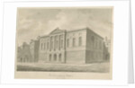 Stafford - Shire Hall: sepia drawing, 1841 by John Buckler