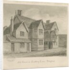 Stafford - Old Houses in Crabbery Lane: sepia drawing, 1837 by John Buckler