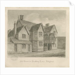 Stafford - Old Houses in Crabbery Lane: sepia drawing, 1837 by John Buckler