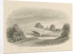 Rugeley Town - Bridge: sepia drawing, 1842 by John Buckler