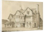 Stafford - [Old Houses in Crabbery Lane]: sepia and pen drawing, 1837 by Thomas Peploe Wood