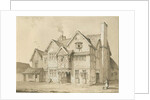 Stafford - [Old Houses in Crabbery Lane]: sepia and pen drawing, 1837 by Thomas Peploe Wood