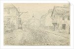 Rugeley Town: pen and ink drawing, 26 Nov 1813 by John Allport