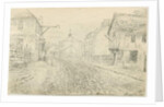Rugeley Town: pen and ink drawing, 26 Nov 1813 by John Allport