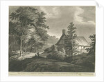 Rugeley - Cottage near Etchinghill: dark sepia wash drawing, 1835 by John Robert Fernyhough