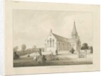 Brereton Chapel: [St. Michael''s Church, Brereton] wash drawing, 1838 by Thomas Peploe Wood