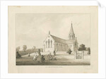 Brereton Chapel: [St. Michael''s Church, Brereton] wash drawing, 1838 by Thomas Peploe Wood