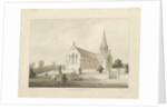 Brereton Chapel: [St. Michael''s Church, Brereton] wash drawing, 1838 by Thomas Peploe Wood