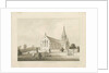 Brereton Chapel: [St. Michael''s Church, Brereton] wash drawing, 1838 by Thomas Peploe Wood