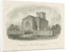 Norton-in-the-Moors Church: sepia wash drawing, 1844 by John Buckler