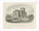 Norton-in-the-Moors Church: sepia wash drawing, 1844 by John Buckler