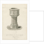 Font in Norton Canes Church by John Buckler