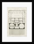 Stafford - Plan of Basement Story of Shire Hall: engraving, nd [1794-1798] by John Harvey