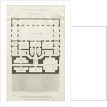 Stafford - Plan of Basement Story of Shire Hall: engraving, nd [1794-1798] by John Harvey
