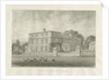 Okeover Hall: sepia wash drawing, 1847 by John Buckler