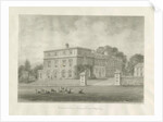 Okeover Hall: sepia wash drawing, 1847 by John Buckler