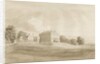 Patshull House: sepia wash drawing, Aug 1820 by Cornelius Varley