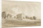 Patshull House: sepia wash drawing, Aug 1820 by Cornelius Varley