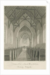 Stafford - Interior of St. Paul's Church, Forebridge by John Buckler