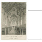 Stafford - Interior of St. Paul's Church, Forebridge by John Buckler
