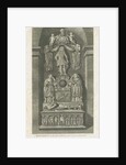 Interior of Patshull Church - Astley's tombs by T Carter