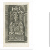 Interior of Patshull Church - Astley's tombs by T Carter