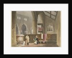 Interior of Standon Church by Thomas Peploe Wood