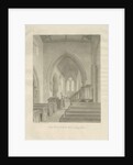 Interior of Standon Church: sepia drawing, 19 Jun 1848 by John Buckler
