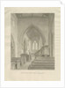 Interior of Standon Church: sepia drawing, 19 Jun 1848 by John Buckler
