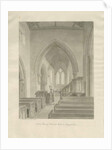 Interior of Standon Church: sepia drawing, 19 Jun 1848 by John Buckler