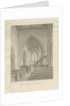 Interior of Standon Church: sepia drawing, 19 Jun 1848 by John Buckler