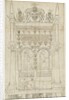 Sandon Church - Tomb of Sampson Erdeswicke: pen and ink drawing, nd [?18th cent] by Stebbing Shaw