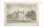 Standon - Rectory of Reverend Joseph Salt: sepia drawing, 1847 by John Buckler