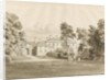 Patshull House: sepia wash drawing, Aug 1820 by John Buckler