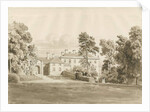 Patshull House: sepia wash drawing, Aug 1820 by John Buckler