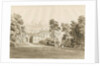 Patshull House: sepia wash drawing, Aug 1820 by John Buckler