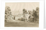 Patshull House: sepia wash drawing, Aug 1820 by John Buckler