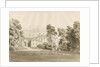 Patshull House: sepia wash drawing, Aug 1820 by John Buckler