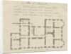 Sandwell Park - Plan of Hall: engraving by School English