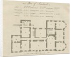 Sandwell Park - Plan of Hall: engraving by School English