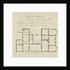 Sandwell Park - Plan of Hall: engraving by School English