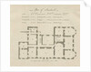 Sandwell Park - Plan of Hall: engraving by School English