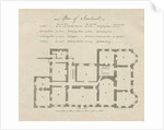 Sandwell Park - Plan of Hall: engraving by School English