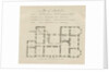 Sandwell Park - Plan of Hall: engraving by School English
