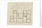 Sandwell Park - Plan of Hall: engraving by School English