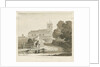 Seighford Church: sepia wash drawing, 1838 by Thomas Peploe Wood