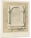 Seighford Church - Stone tablet to Edward Bowyer by Thomas Peploe Wood
